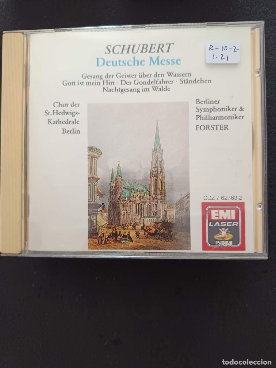 CDs de m&uacute;sica: SCHUBERT: DEUTSCHE MESSE (Y LIEDER). DIR: KARL FORSTER. PIANO: FELIX SCHR&Ouml;DER