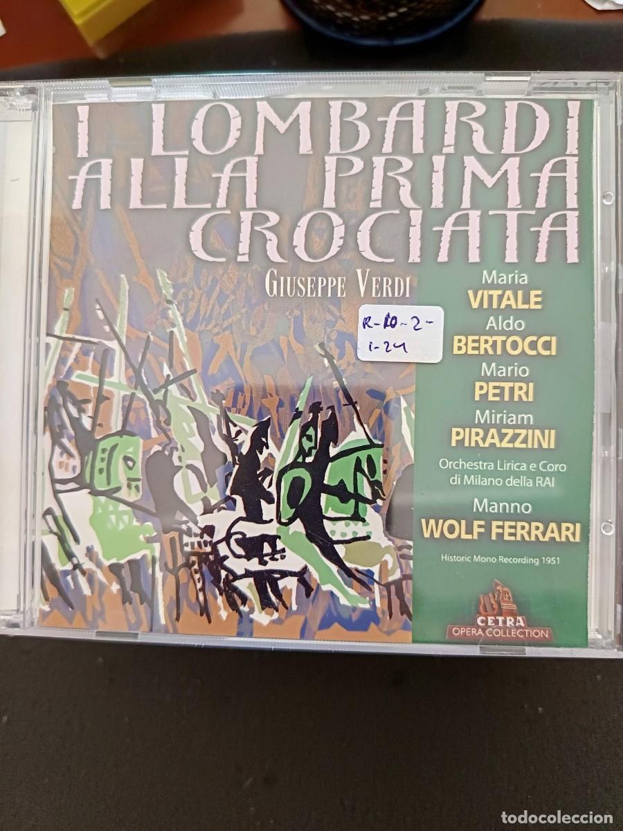 CDs de m&uacute;sica: VERDI: I LOMBARDI ALLA PRIMA CROCIATA. DIR: MANNO WOLF FERRARI. INT&Eacute;RP: MARIA VITALE, ALDO BERTOCCI,