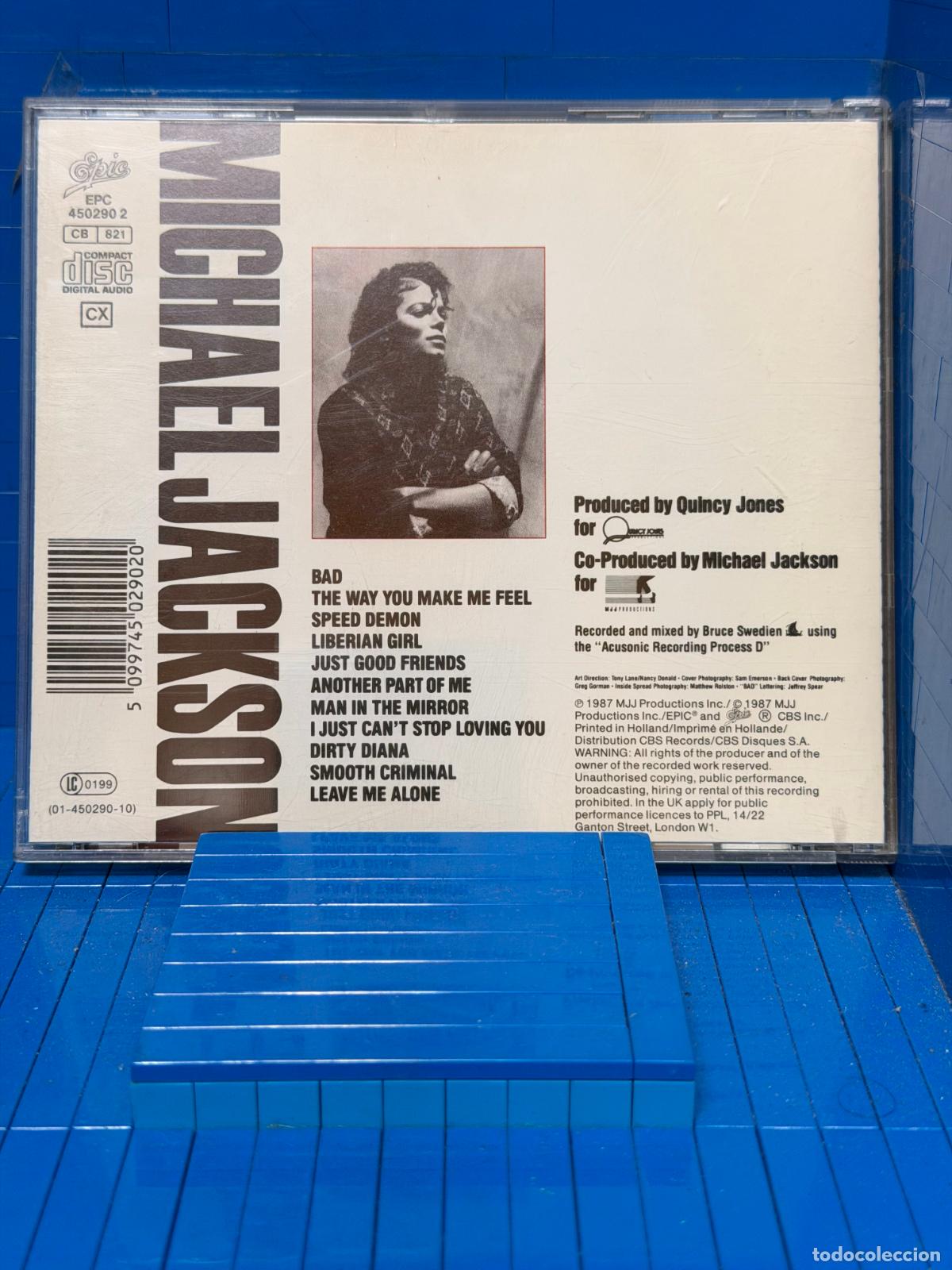 CDs de m&uacute;sica: BAD &ndash; MICHAEL JACKSON &ndash; CD - Foto 2