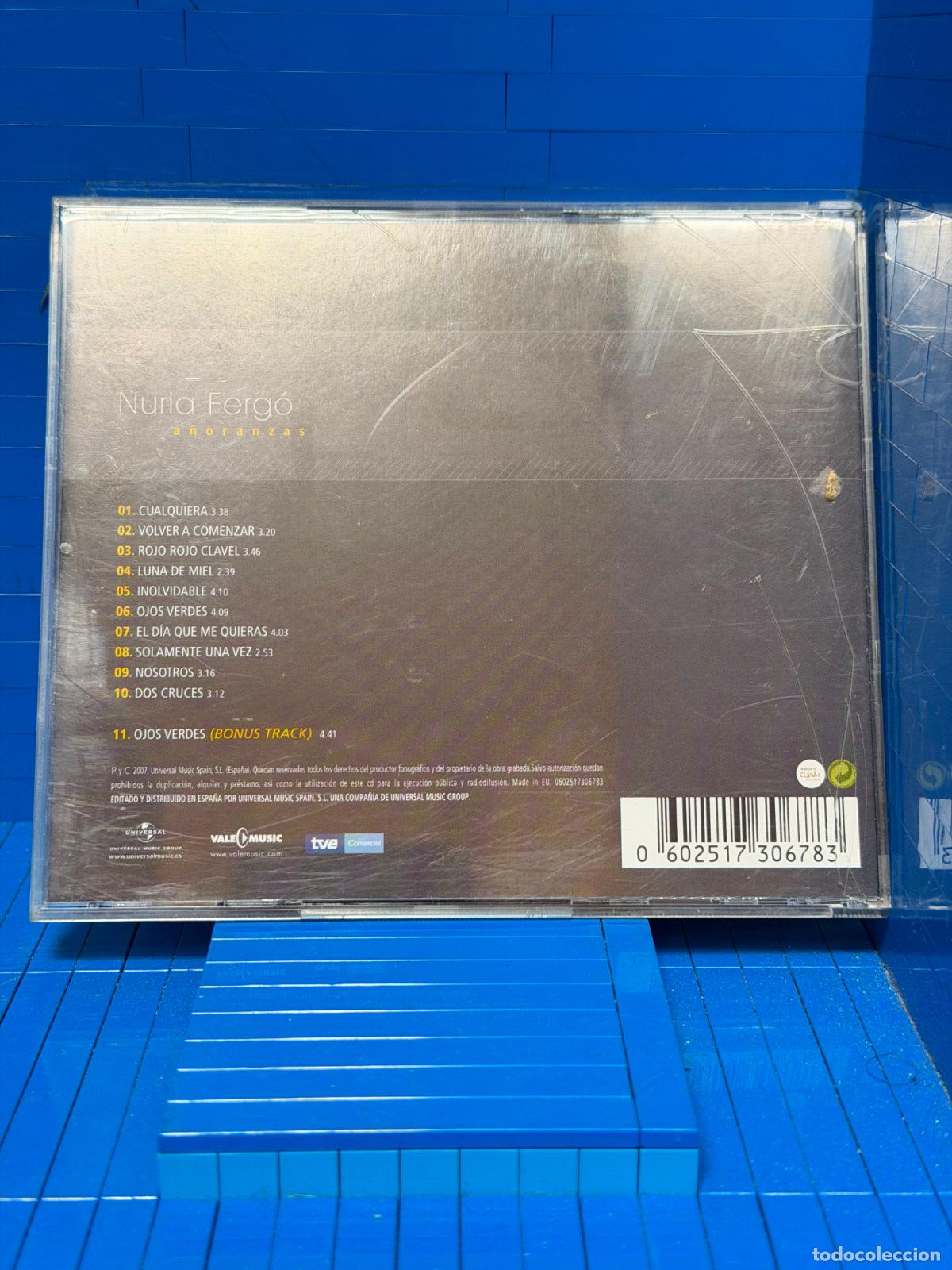 CDs de m&uacute;sica: A&Ntilde;ORANZAS &ndash; NURIA FERG&Oacute; &ndash; 2007 &ndash; CD - Foto 2