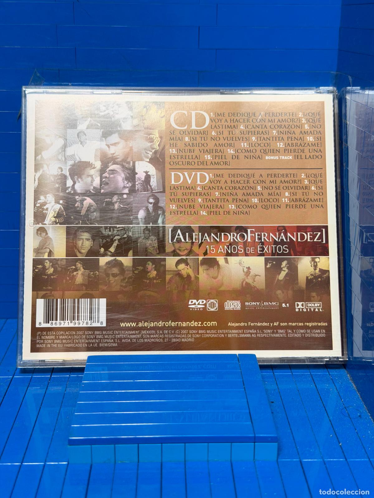 CDs de m&uacute;sica: 15 A&Ntilde;OS DE &Eacute;XITOS &ndash; ALEJANDRO FERN&Aacute;NDEZ &ndash; 2007 &ndash; CD - Foto 2