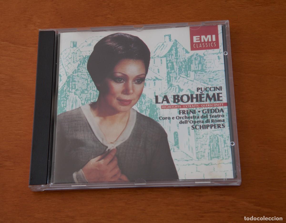 CDs de m&uacute;sica: PUCCINI &ndash; LA BOHEME HIGLIHTS/EXTRAITS/QUERSCHNITT FRENI - GEDDA Coro e Orchestra del Teatro dell&acute;Op