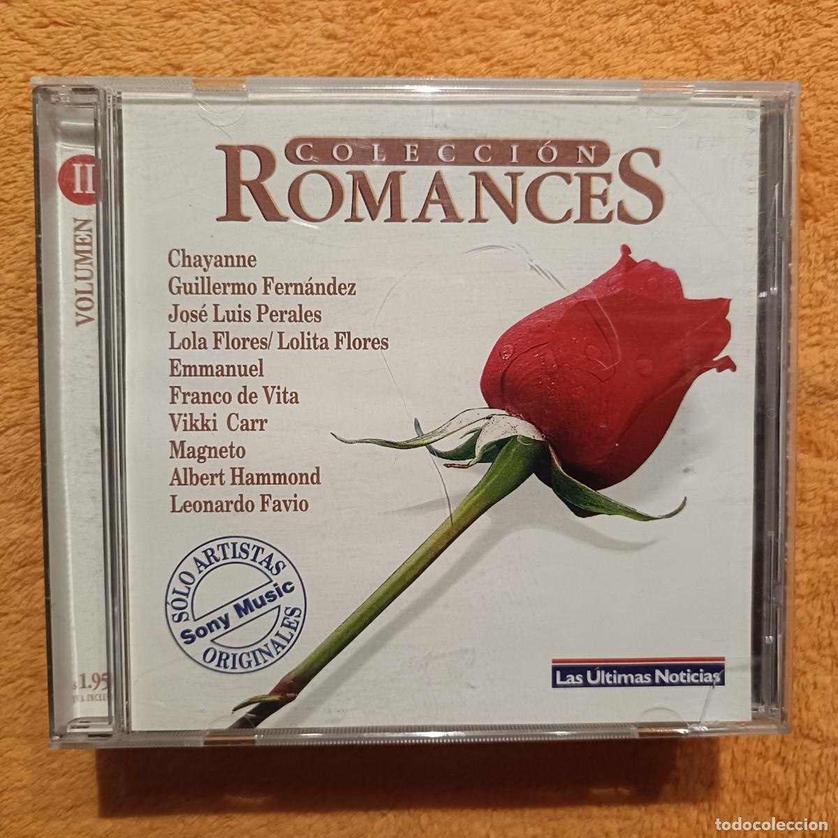 CDs de m&uacute;sica: Colecci&oacute;n Romances - Chayanne, Guillermo Fern&aacute;ndez, Jose Luis Perales, Magneto, ... - CD.