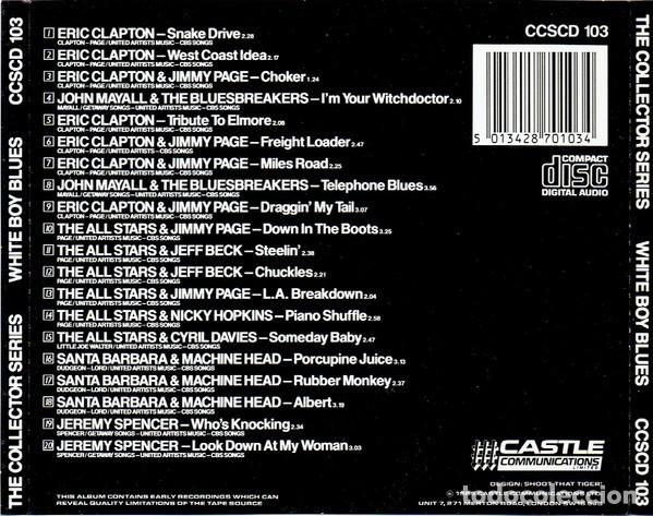 CDs de m&uacute;sica: &rdquo;White Boy Blues&rdquo; CD, Page, Beck, Clapton etc - Foto 2