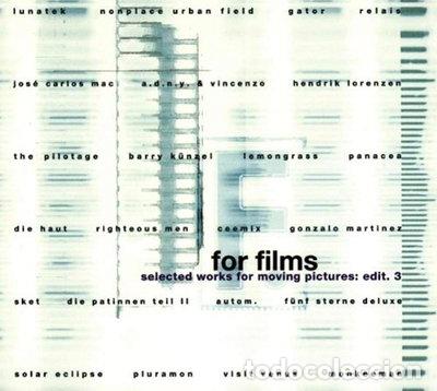 CDs de m&uacute;sica: For Films - Selected Works For Moving Pictures: Edit. 3- 5413356887723