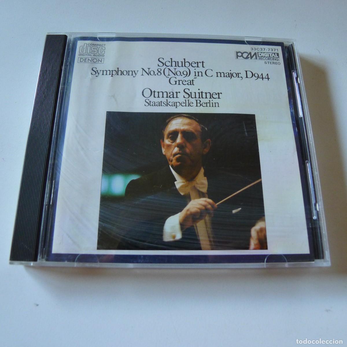 CDs de m&uacute;sica: Schubert Otmar Suitner &ndash; Symphony No.8 (No.9) In C Major, D944 &rdquo;Great&rdquo; CD Japan sin OBI