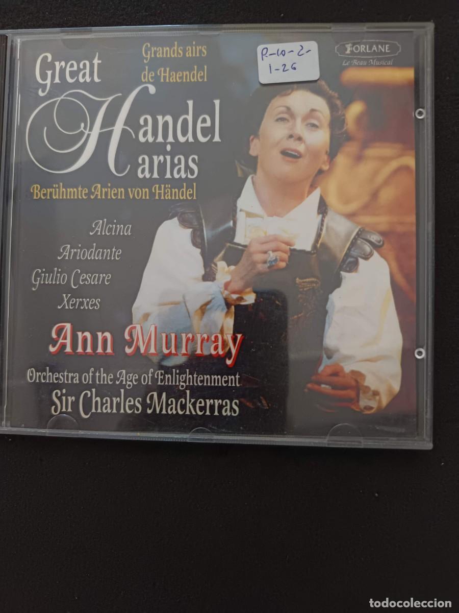 CDs de m&uacute;sica: ANN MURRAY. GREAT H&Auml;NDEL ARIAS: ALCINA, ARIODANTE, GIULIO CESARE, XERXES. DIR: SIR CHARLES MACKERRAS