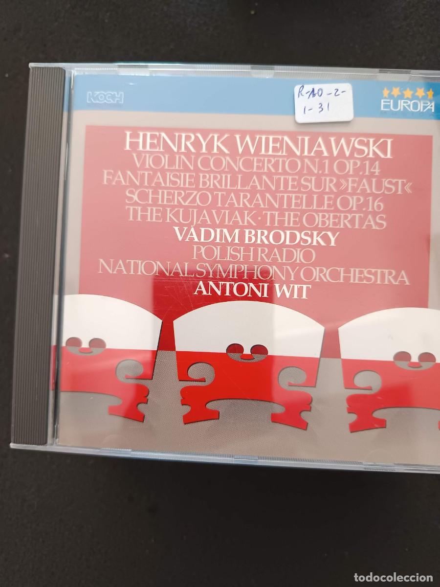 CDs de m&uacute;sica: HENRYK WIENIAWSKI: VIOLIN CONCERTO N&ordm; 1 / FANTAISIE BRILLANTE SUR FAUST / SCHERZO TARANTELLE / FOLK