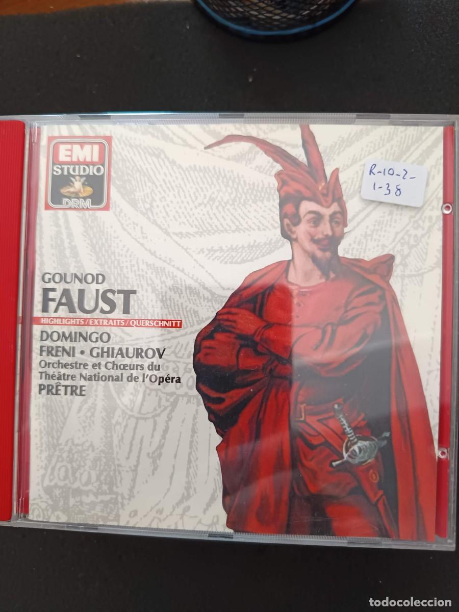 CDs de m&uacute;sica: GOUNOD: FAUST. (EXCERPTS): DIR: PR&Ecirc;TRE. INT&Eacute;RP: DOMINGO, FRENI, GHIAUROV. ORCHESTRE ET CHOEURS DU TH