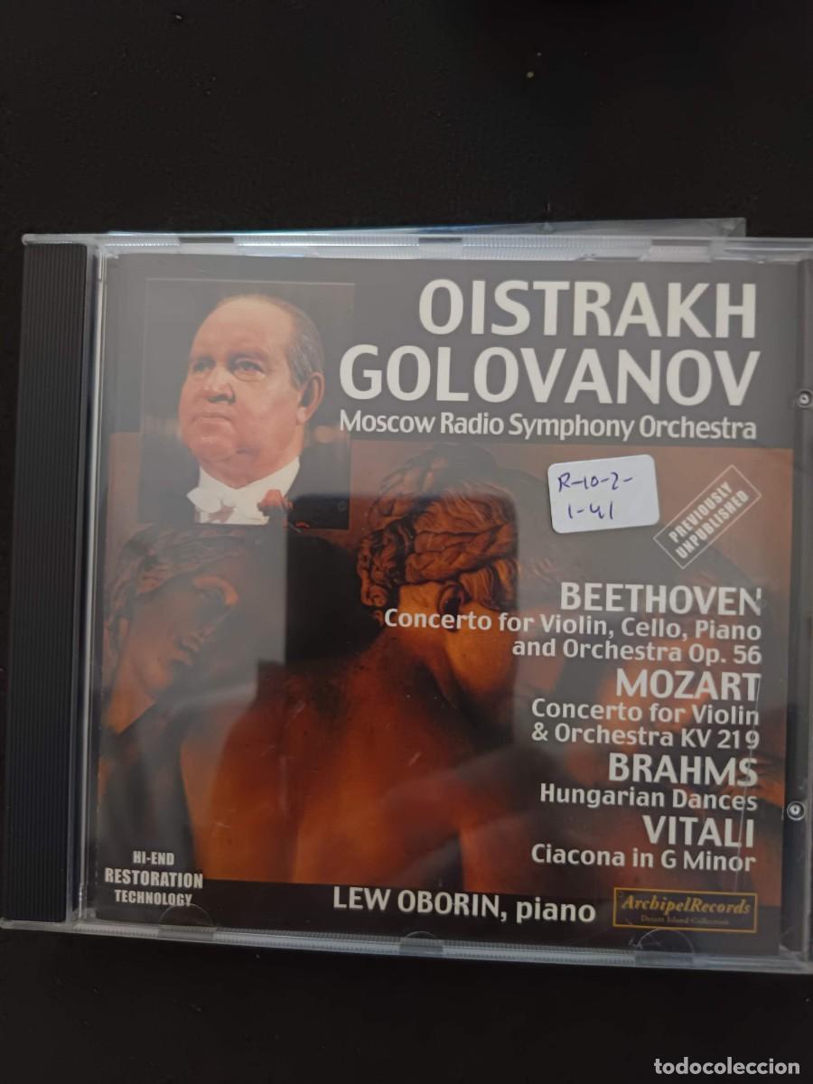 CDs de m&uacute;sica: BEETHOVEN, MOZART, BRAHMS, VITALI. VIOLIN: OISTRAKH. DIR: GOLOVANOV. PIANO: LEV OBORIN. CELLO: VLADI