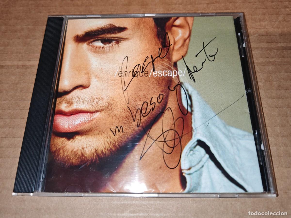 CDs de m&uacute;sica: ENRIQUE IGLESIAS Escape FIRMADO CD ALBUM DEL A&Ntilde;O 2001 AUT&Oacute;GRAFO CONTIENE 14 TEMAS