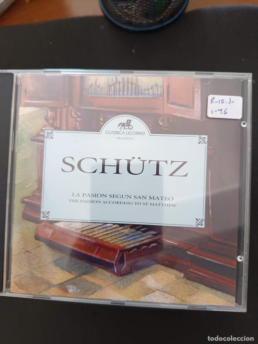 CDs de m&uacute;sica: SCH&Uuml;TZ: LA PASI&Oacute;N SEG&Uacute;N SAN MATEO. &Oacute;RGANO: HELMUT RILLING. COROS DE LA C&Aacute;MARA DE W&Uuml;RTTEMBERG