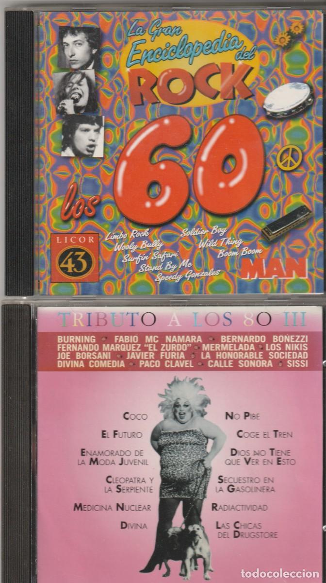 CDs de m&uacute;sica: 2CDS - LA GRAN ENCIGLOPEDIA DE ROCK 60 + REGALO DE TRIBUTO A LOS 80