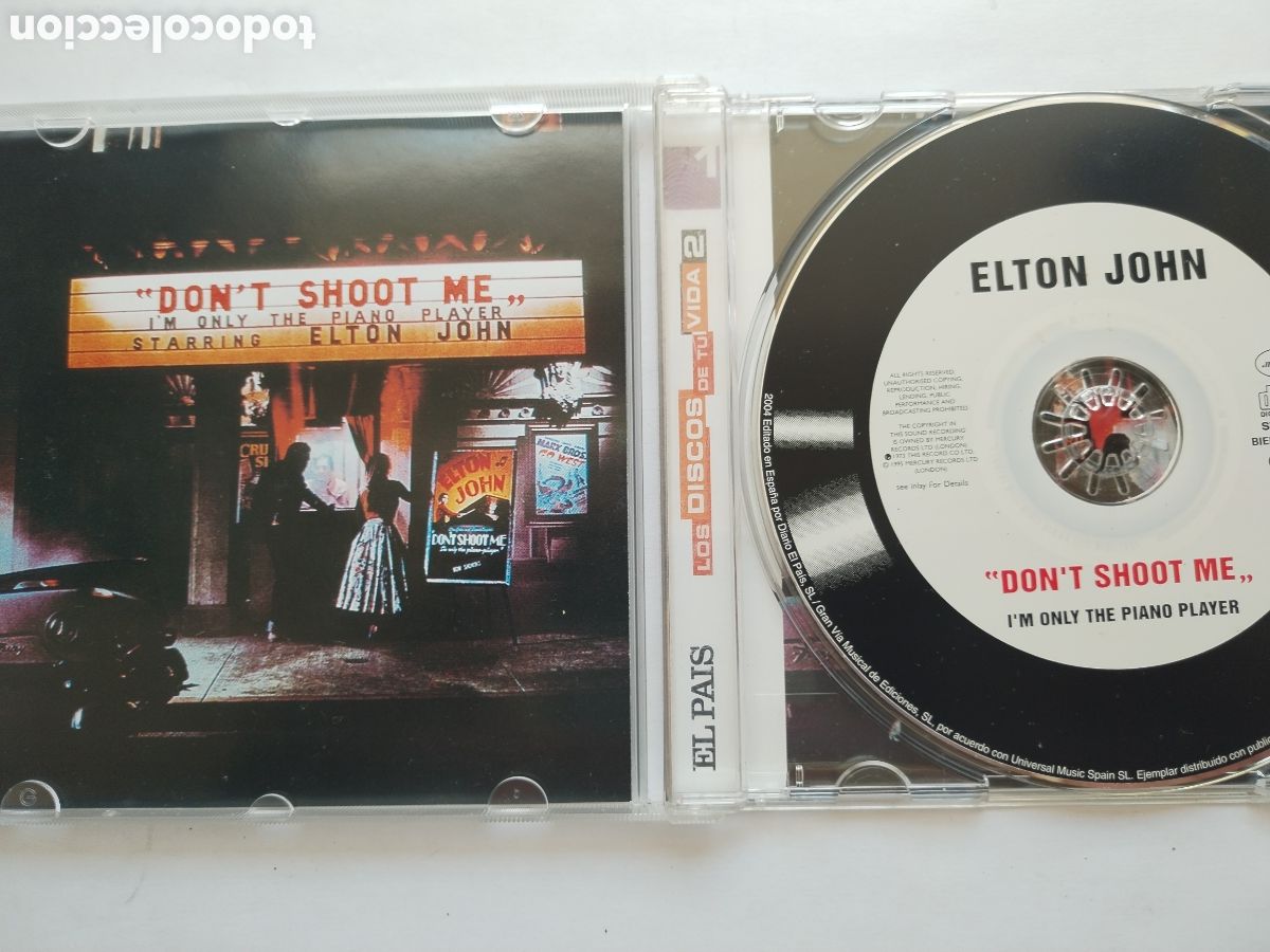 CDs de m&uacute;sica: CD ELTON JOHN/DONT SHOOT ME - Foto 2