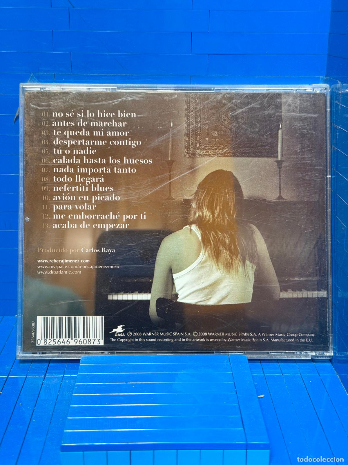 CDs de m&uacute;sica: TODO LLEGAR&Aacute; &ndash; REBECA JIMENEZ &ndash; 2008 &ndash; CD - Foto 2