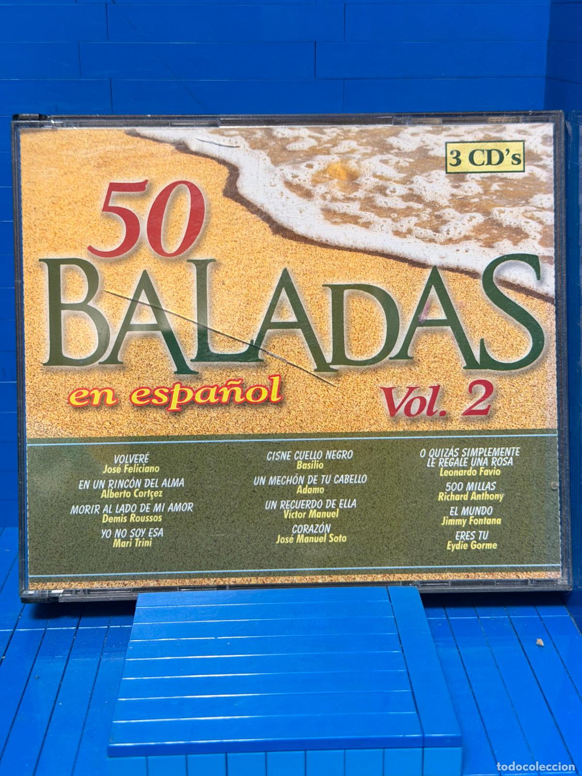 CDs de m&uacute;sica: 50 BALADAS EN ESPA&Ntilde;OL VOL. 2 &ndash; VARIOS &ndash; 1998 &ndash; CD