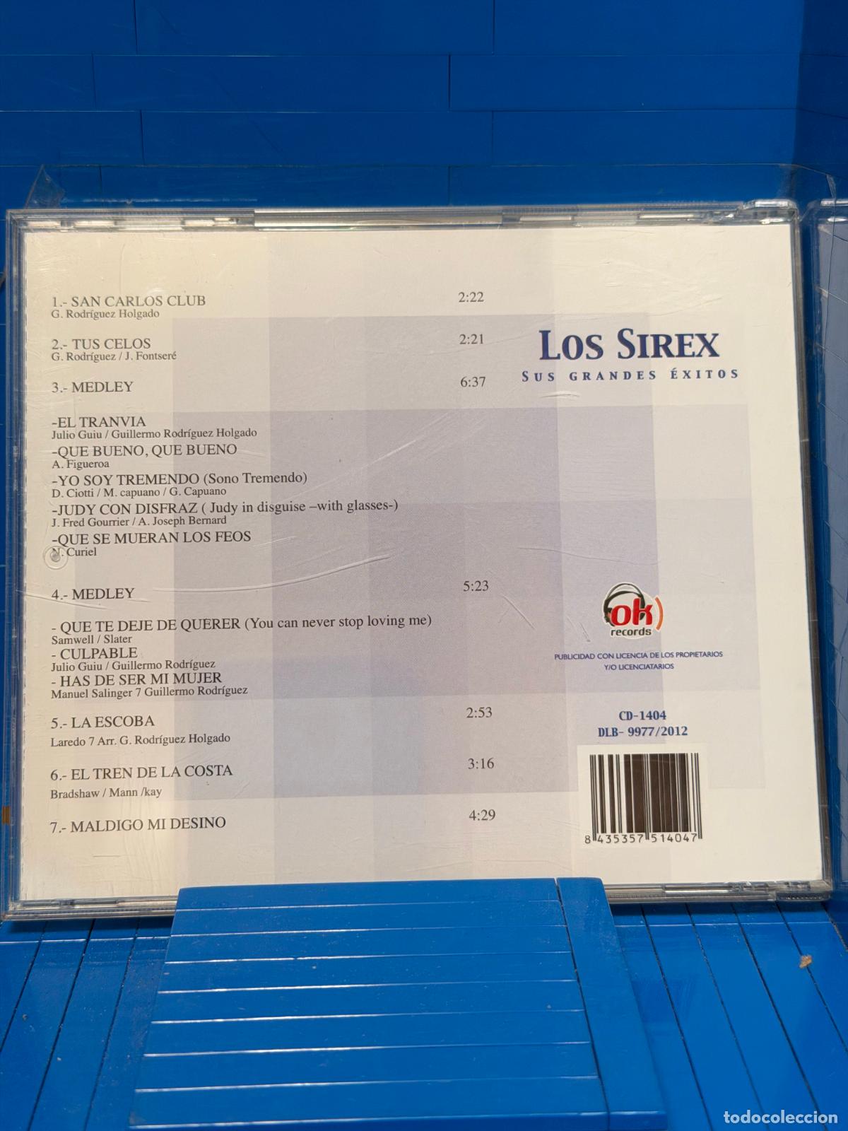 CDs de m&uacute;sica: SUS GRANDES &Eacute;XITOS &ndash; LOS SIREX &ndash; 2012 &ndash; CD - Foto 2