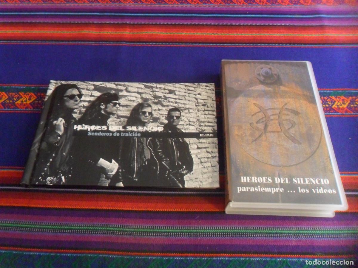CDs de m&uacute;sica: H&Eacute;ROES DEL SILENCIO SENDEROS DE TRAICI&Oacute;N EL PA&Iacute;S CD LIBRO 2007 Y VHS PARASIEMPRE LOS V&Iacute;DEOS 1996.