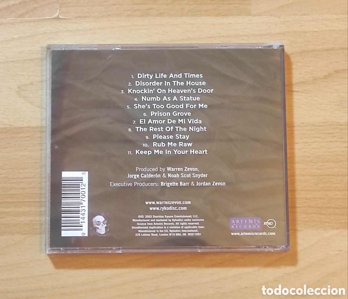 CDs de m&uacute;sica: Warren Zevon - The Wind CD - Foto 2