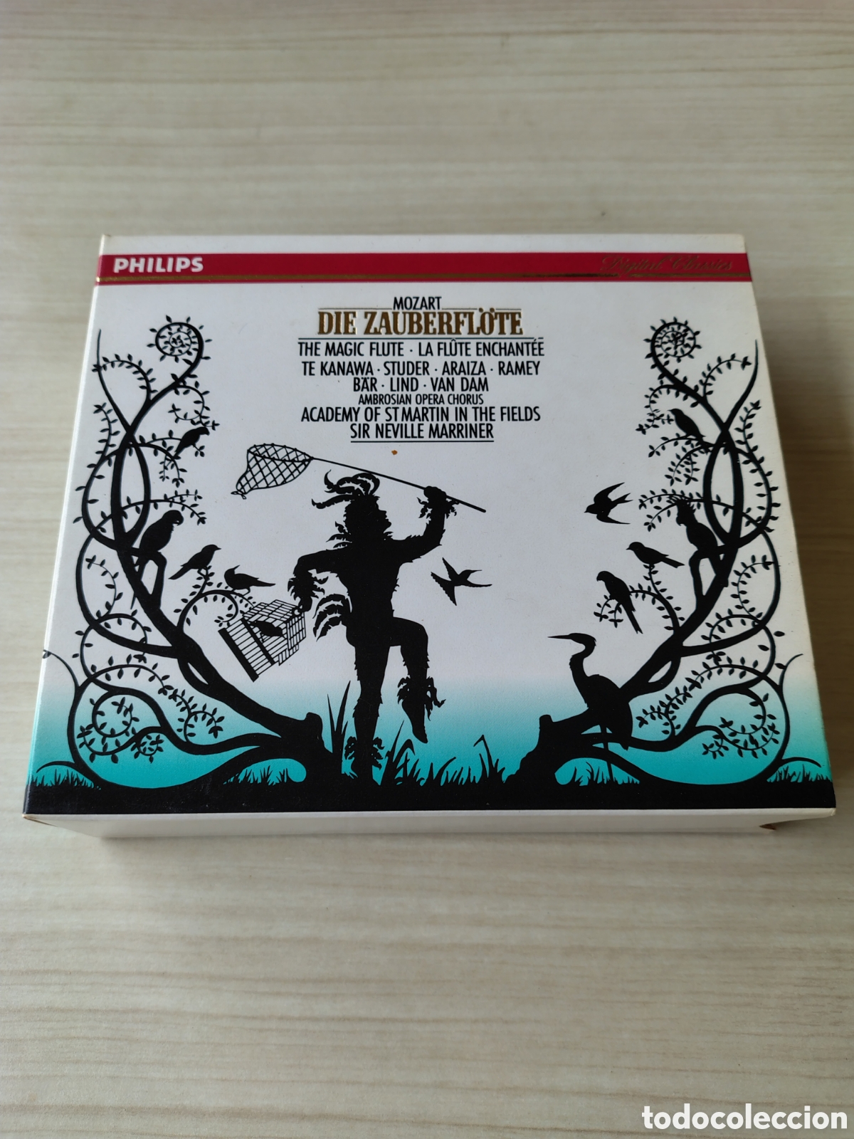 CDs de m&uacute;sica: MOZART Die Zauberflote 2CD BOX LIBRETO 220 PAGINAS ( 1990 PHILIPS) SAMUEL RAMEY LA FLAUTA MAGICA