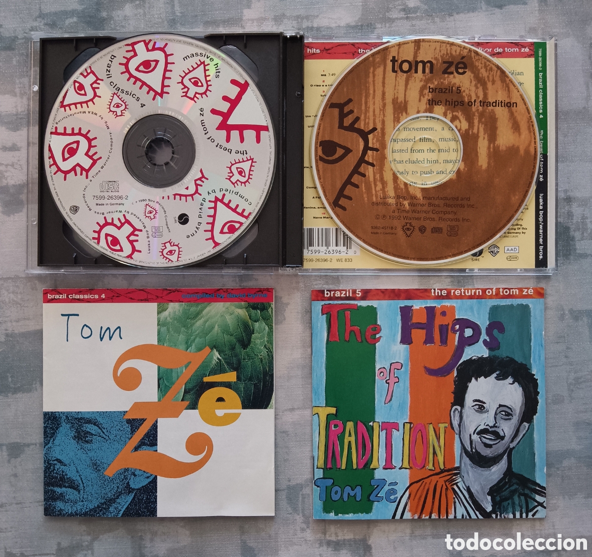 CDs de m&uacute;sica: Tom Z&eacute; - The Hips of the Tradition y O melhor