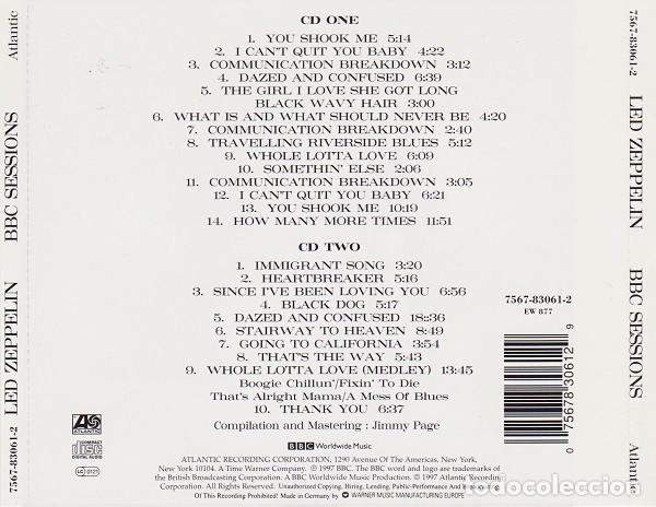 CDs de m&uacute;sica: Led Zeppelin &rdquo;BBC Sessions&rdquo;, 2 CDs - Foto 2
