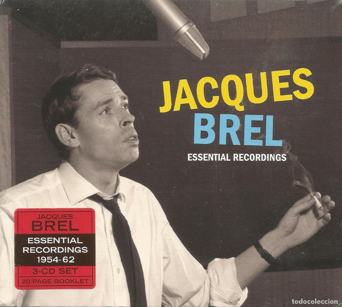 CDs de m&uacute;sica: CD Jacques Brel &ndash; Essential Recordings 1954-62 - 6 &aacute;lbumes + 8 bonus tracks en 3 CDs - Precintado