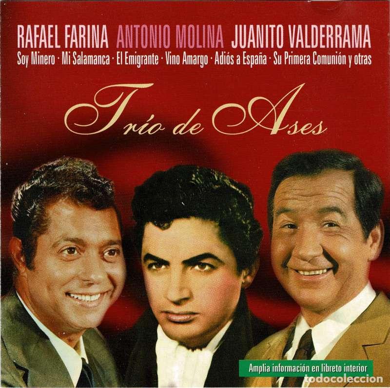 CDs de m&uacute;sica: Rafael Farina, Antonio Molina, Juanito Valderrama - Tr&iacute;o de Ases. CD
