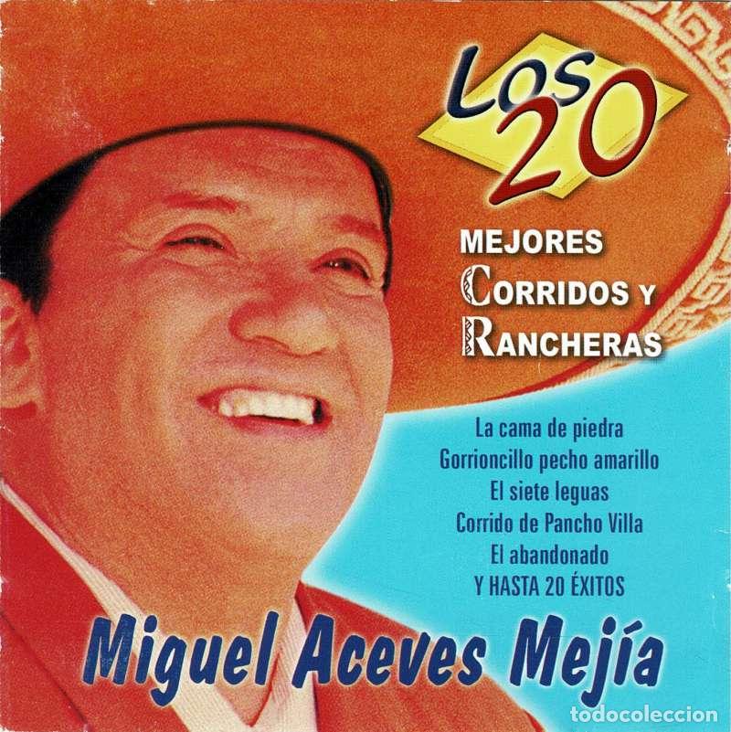 CDs de m&uacute;sica: Miguel Aceves Mej&iacute;a - Los 20 Mejores Corridos y Rancheras. CD