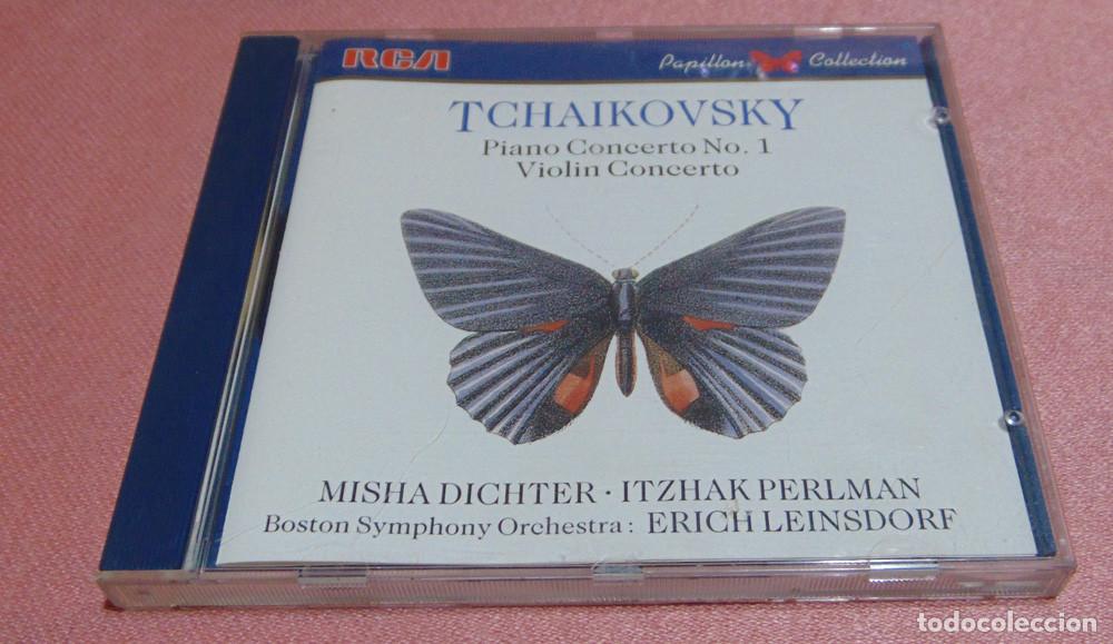 CDs de m&uacute;sica: TCHAIKOVSKY - CONCERTO N&ordm;1 OP. 23 PARA PIANO - CONCETO PARA VIOLIN OP. 35 - ITZHAK PERLMAN - CD RCA