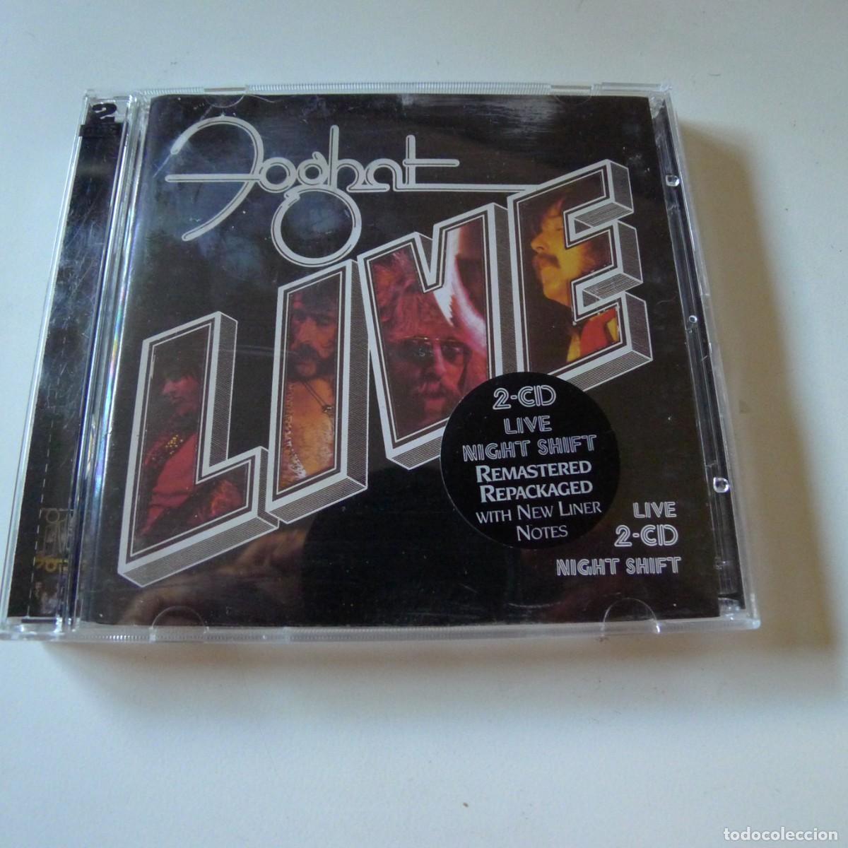 CDs de m&uacute;sica: Foghat &ndash; Night Shift / Live 2CD edicion UK