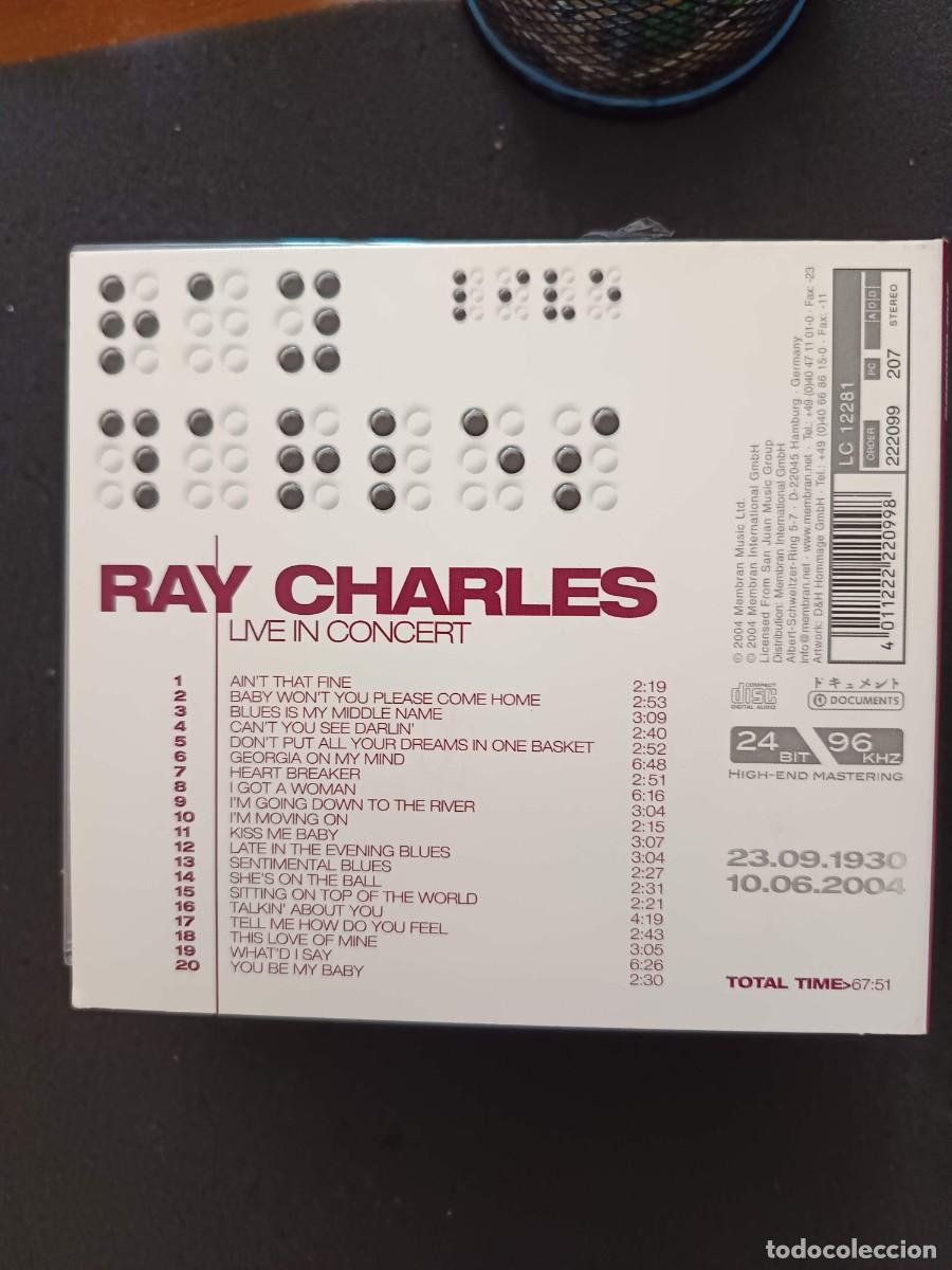 CDs de m&uacute;sica: RAY CHARLES: LIVE IN CONCERT - Foto 2