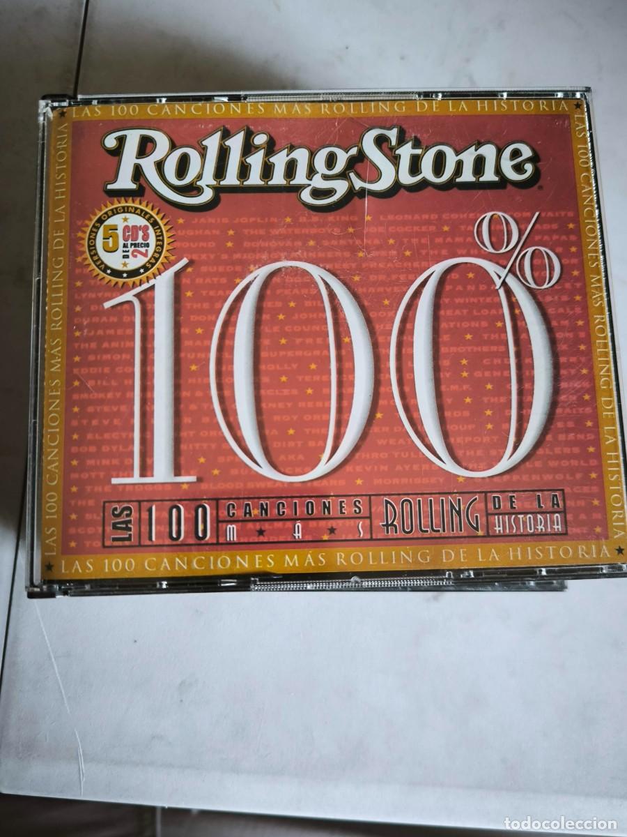 CDs de m&uacute;sica: ROLLING STONES LAS 100 CANCIONES MAS ROLLING DE LA HISTORIA 5 CDS