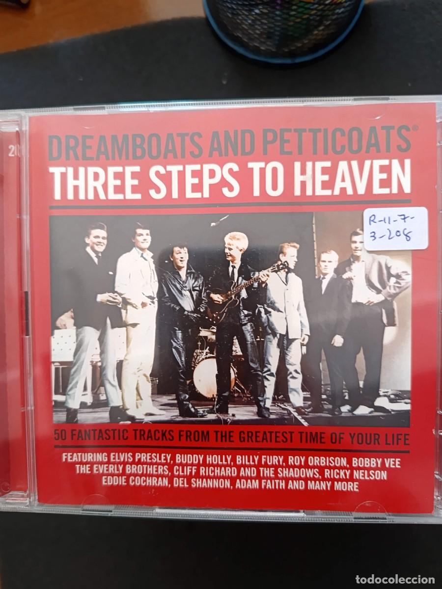 CDs de m&uacute;sica: 2 CD: DREAMBOATS AND PETTICOATS. THREE STEPS TO HEAVEN. 50 FANTASTIC TRACKS FROM THE GREATEST TIME O
