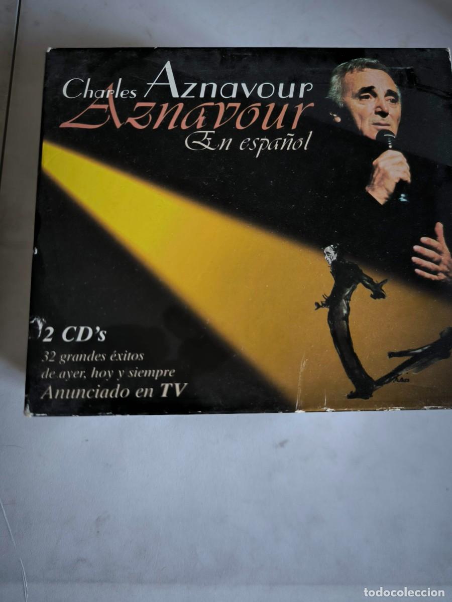CDs de m&uacute;sica: 2 CDs. Charles Aznavour. En Espa&ntilde;ol.