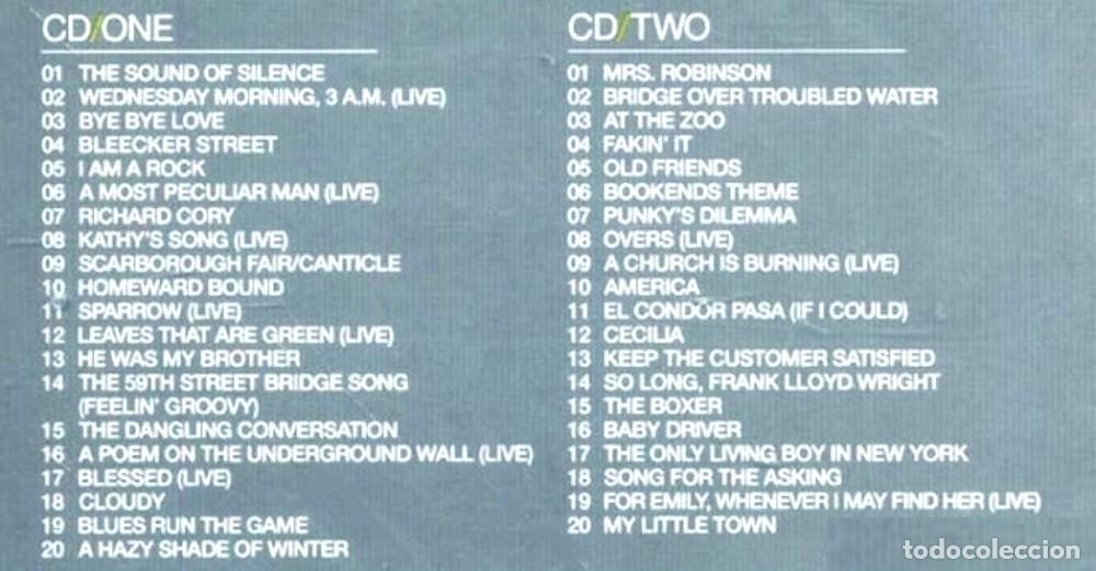 CDs de m&uacute;sica: [DOBLE CD]. SIMON & GARFUNKEL. THE ESSENTIAL. RECOPILATORIO. - Foto 2