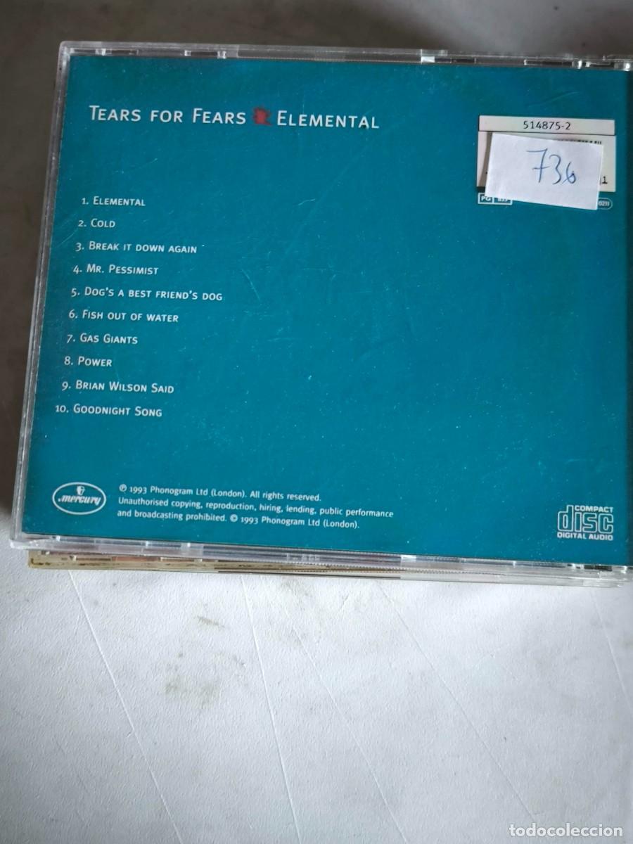 CDs de m&uacute;sica: TEARS FOR FEARS ELEMENTAL - Foto 2