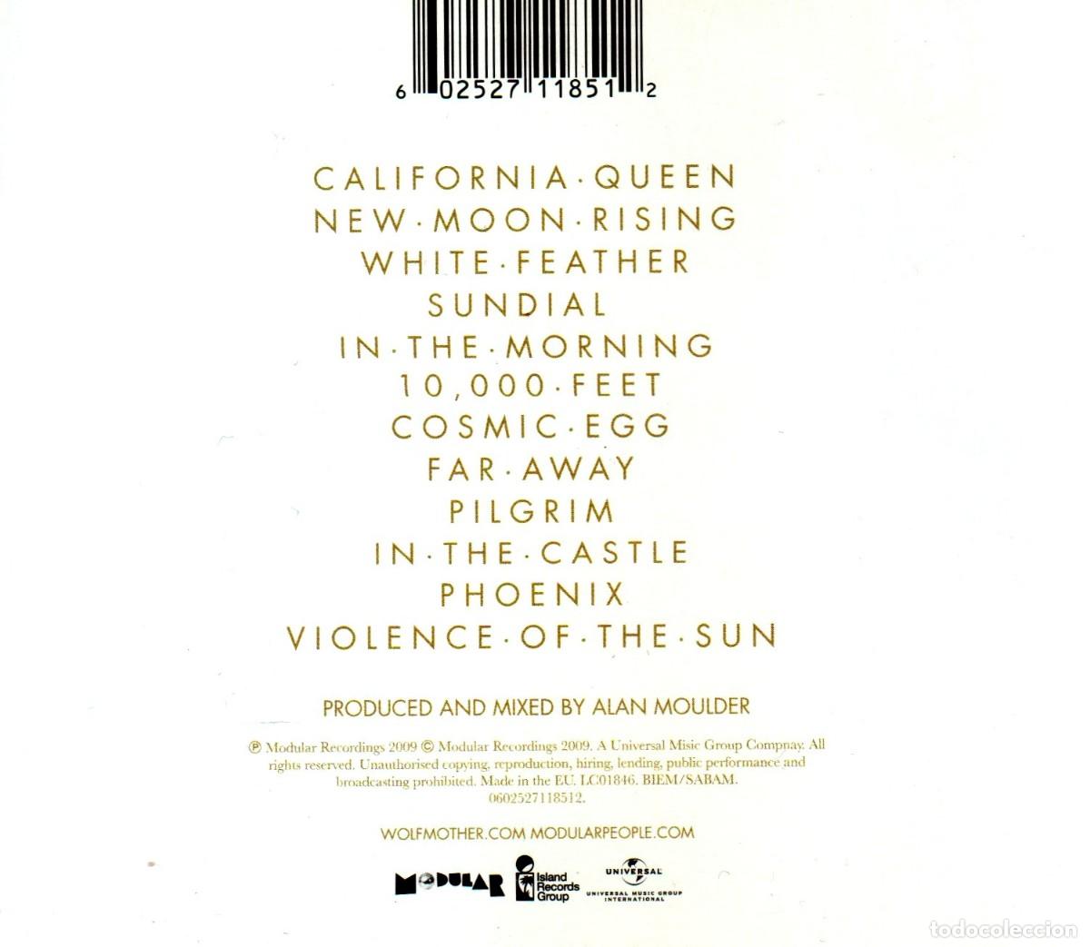 CDs de m&uacute;sica: WOLFMOTHER. COSMIC EGG. CD. - Foto 2