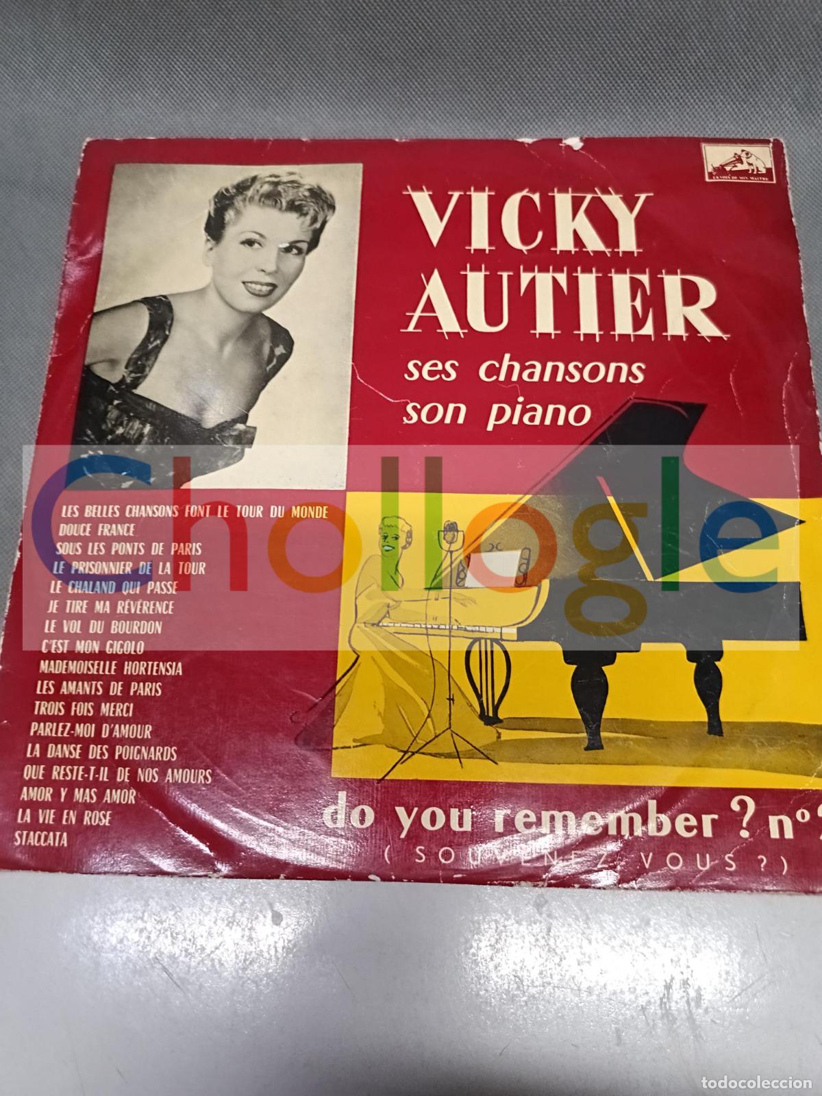 CDs de m&uacute;sica: Vinilo 10 pulgadas Vicky Autier ses chansons son piano