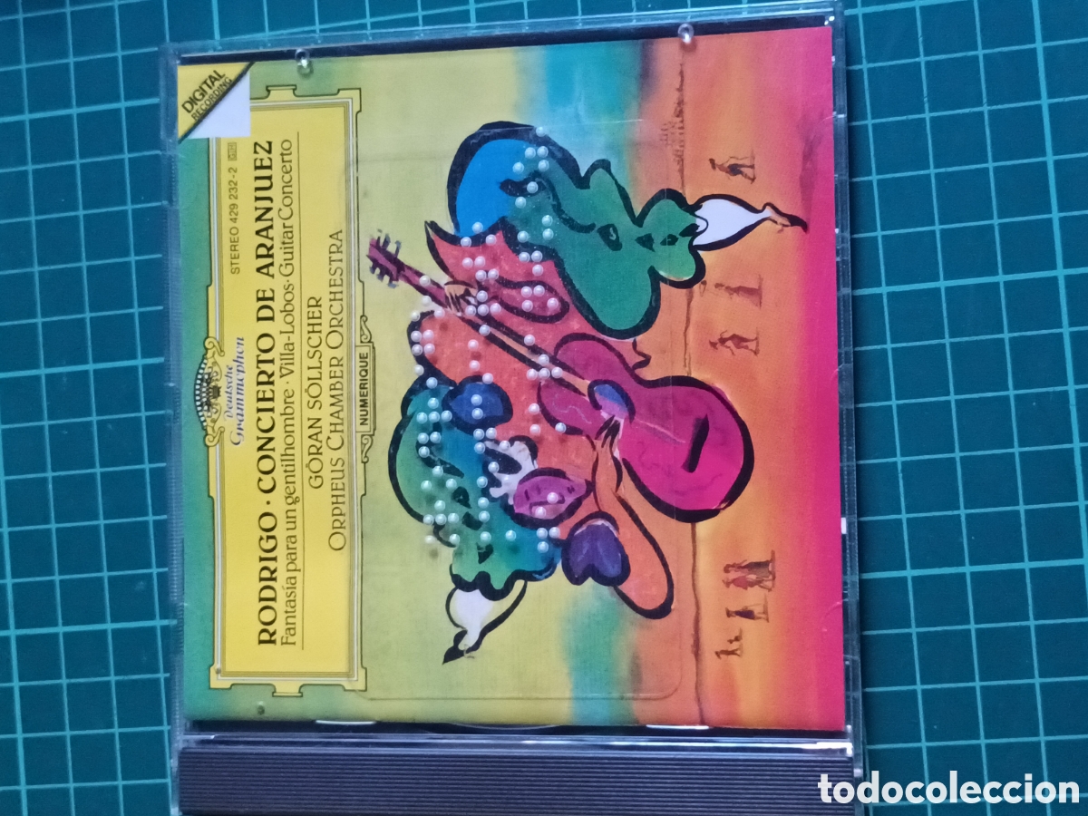 CDs de m&uacute;sica: Rodrigo: Concierto de Aranjuez&rdquo;, interpretado por el guitarrista G&ouml;ran S&ouml;llscher
