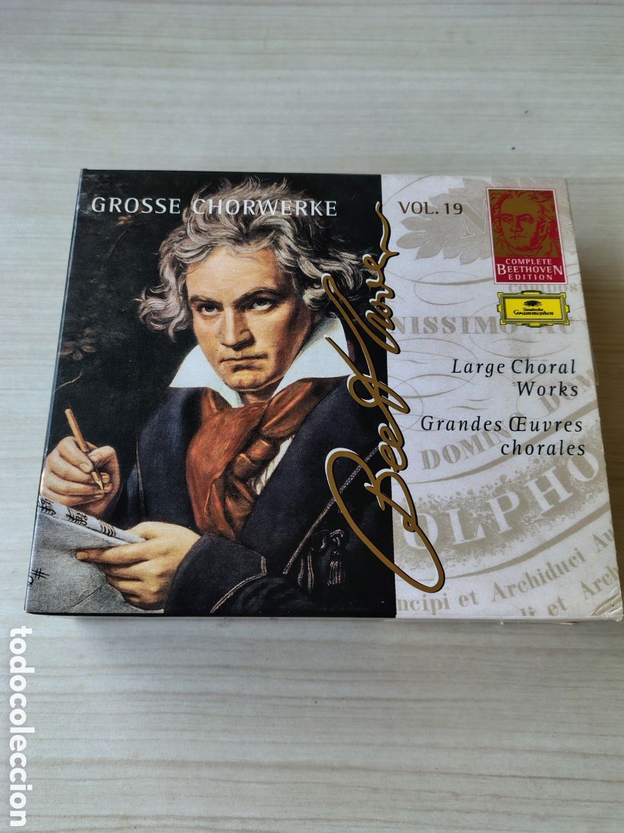 CDs de m&uacute;sica: LUDWIG VAN BEETHOVEN Grosse Chorwerke 5CD BOX LIBRETO 150 PGS ( 1997 DEUTSCHE GRAMMOPHON) VOL 19