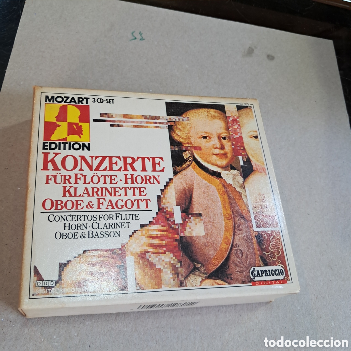CDs de m&uacute;sica: Mozart konzerte fur flote,Horn, Compact disc