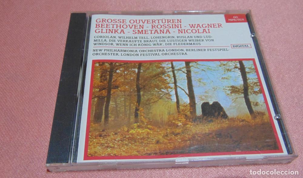 CD de M&uacute;sica: GROSSE OUVERTUREN - BEETHOVEN ROSSINI WAGNER GLINKA SMETANA NICOLAI ADAM STRAUSS - CD ALBUM GERMANY