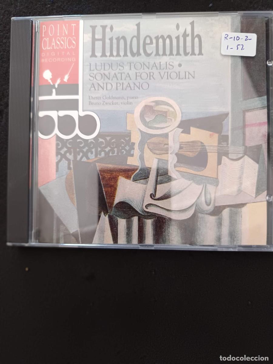 CDs de m&uacute;sica: HINDEMITH. LUDUS TONALIS. SONATA FOR VIOLIN AND PIANO. PIANO: DIETER GOLDMANN. VIOL&Iacute;N: BRUNO ZWICKER