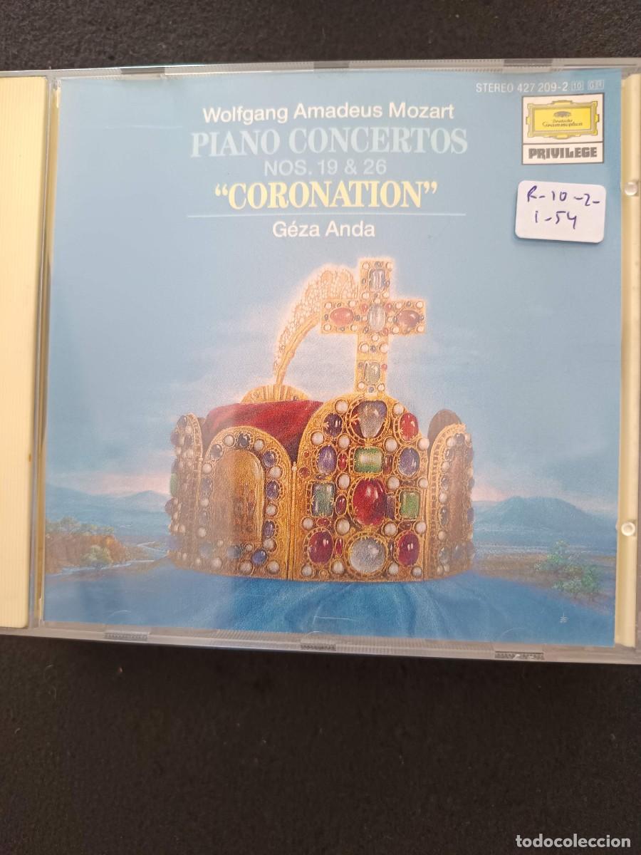 CDs de m&uacute;sica: MOZART: PIANO CONCERTOS N&ordm;S. 19 & 26 &rdquo;CORONATION&rdquo;. PIANO: G&Eacute;ZA ANDA