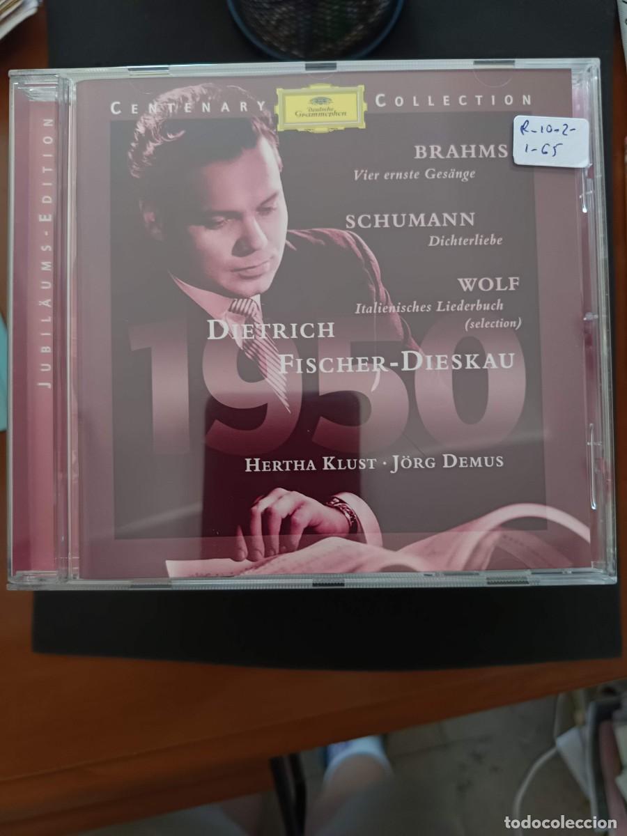 CDs de m&uacute;sica: DIETRICH FISCHER-DIESKAU (BAR&Iacute;TONO). PIANO: HERTHA KLUST, J&Ouml;RG DEMUS. BRAHMS, SCHUMANN, WOLF