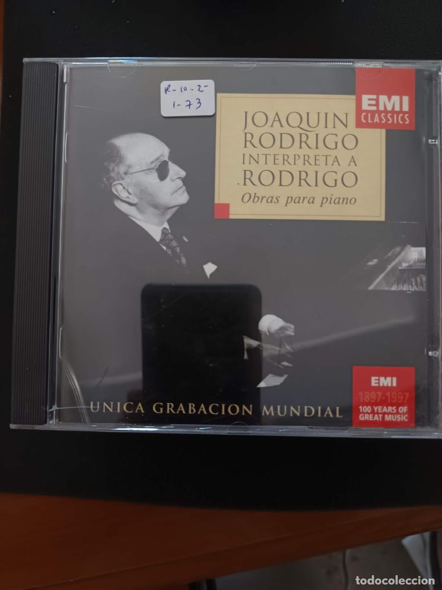CDs de m&uacute;sica: JOAQU&Iacute;N RODRIGO INTERPRETA A RODRIGO. OBRAS PARA PIANO. &Uacute;NICA GRABACI&Oacute;N MUNDIAL