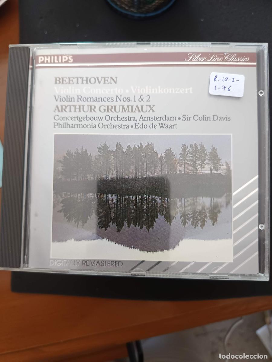 CDs de m&uacute;sica: BEETHOVEN: VIOLIN CONCERTO / VIOLIN ROMANCES N&ordm;S 1 & 2. DIR: EDO DE WAART. VIOLIN: ARTHUR GRUMIAUX