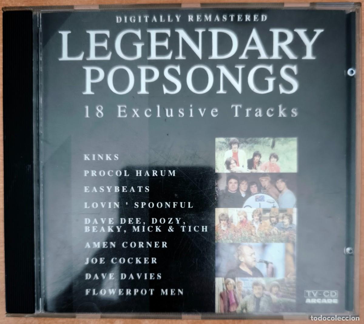 CDs de m&uacute;sica: Legendary PopSongs - 18 Exclusive Tracks