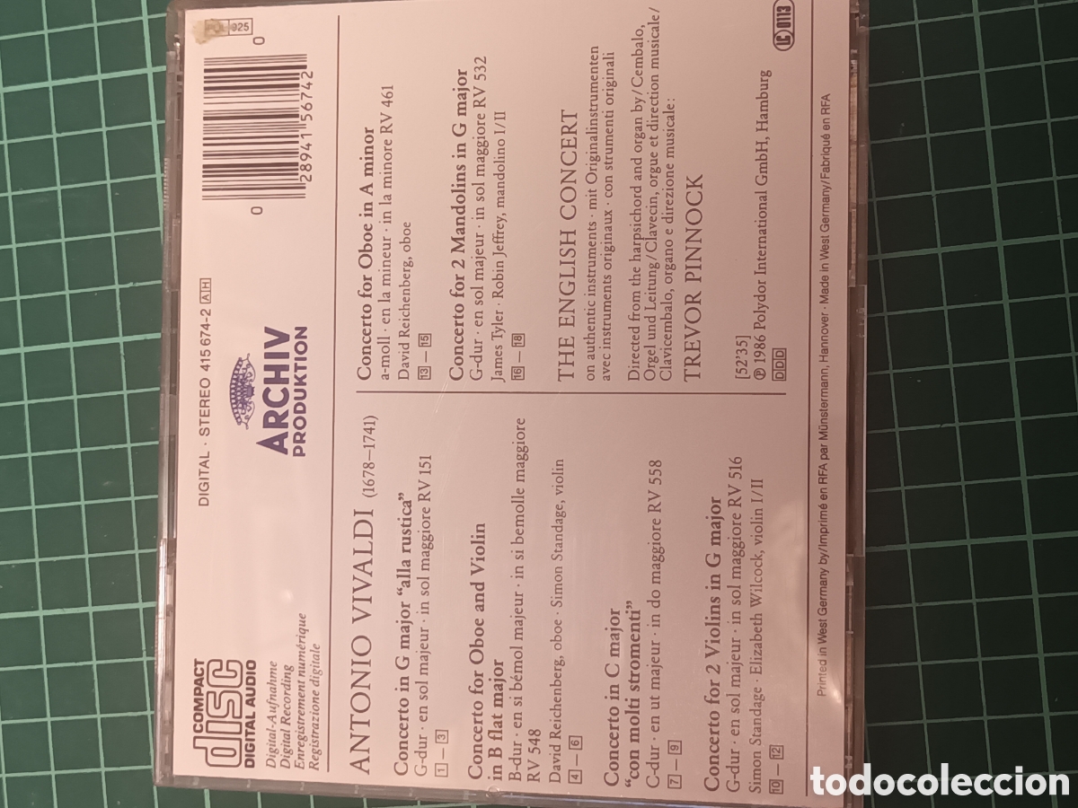 CDs de m&uacute;sica: Vivaldi: Concerti Alla Rustica&rdquo;. - Foto 2